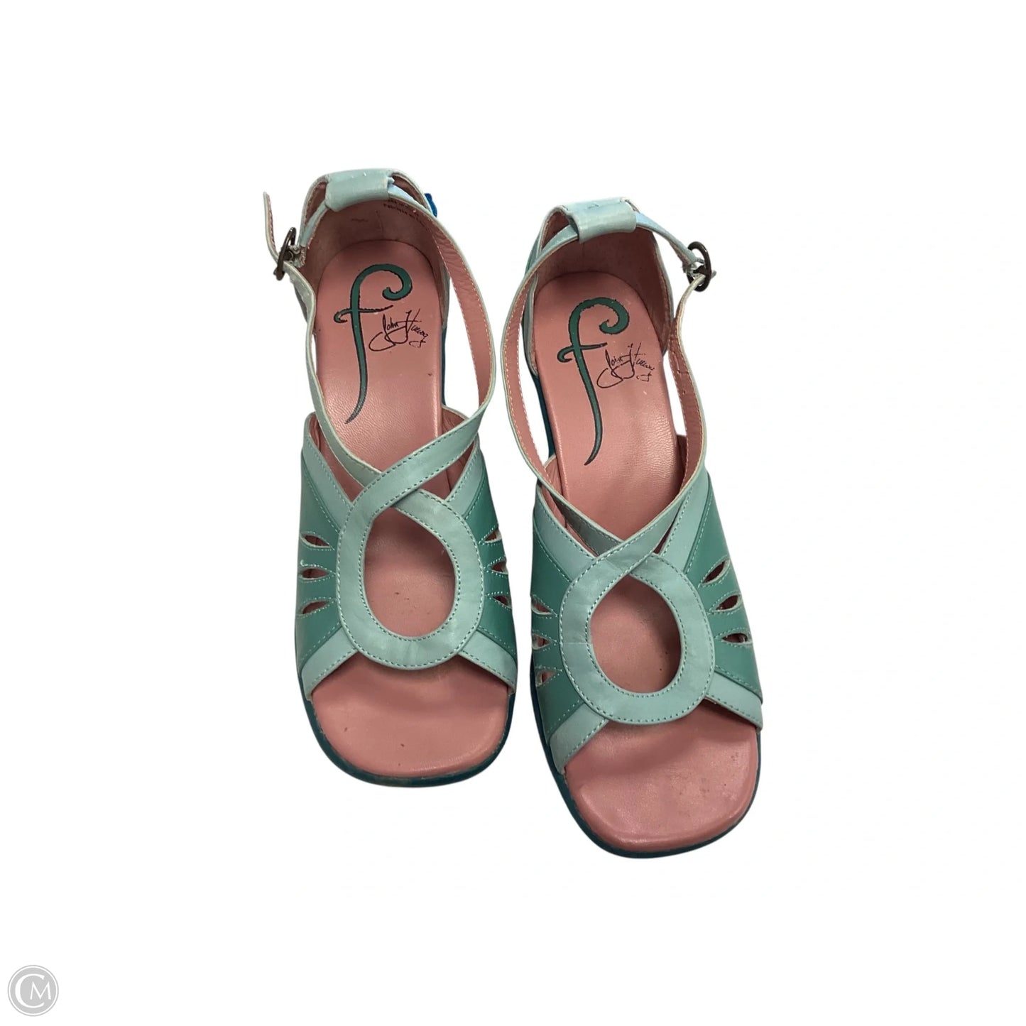 Shoes Heels Wedge By Cma In Blue, Size: 7