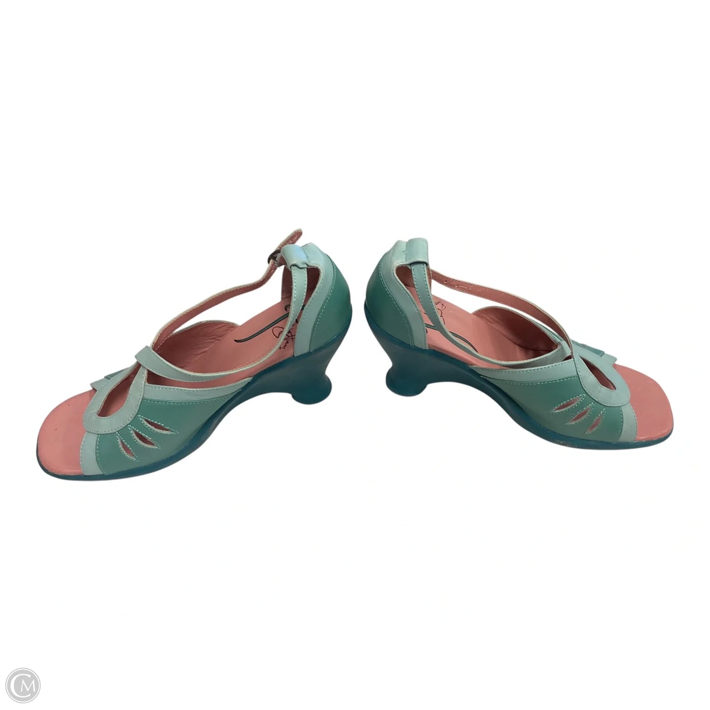 Shoes Heels Wedge By Cma In Blue, Size: 7
