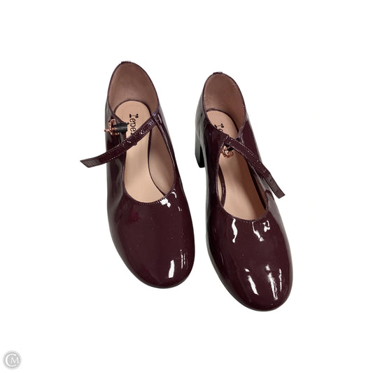 Shoes Heels Block By Cma In Maroon, Size: 8
