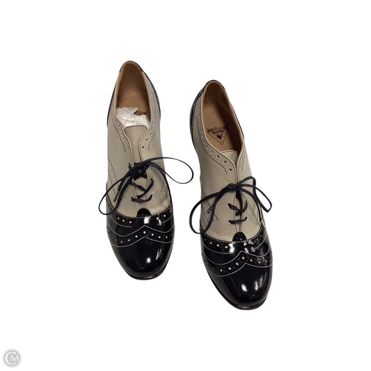 Shoes Heels Block By Cma In Black & Cream, Size: 9