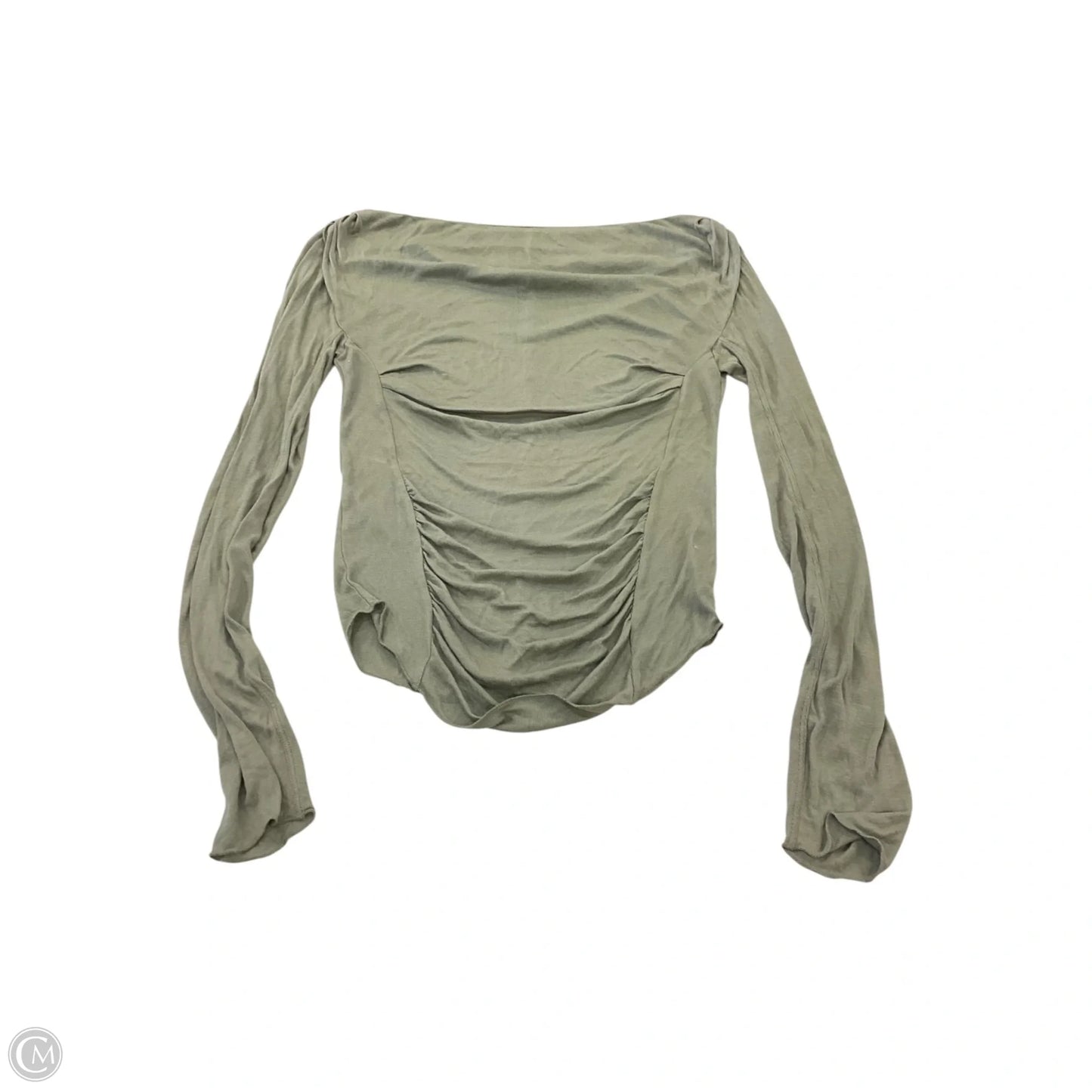Top Long Sleeve By Free People In Green, Size: S