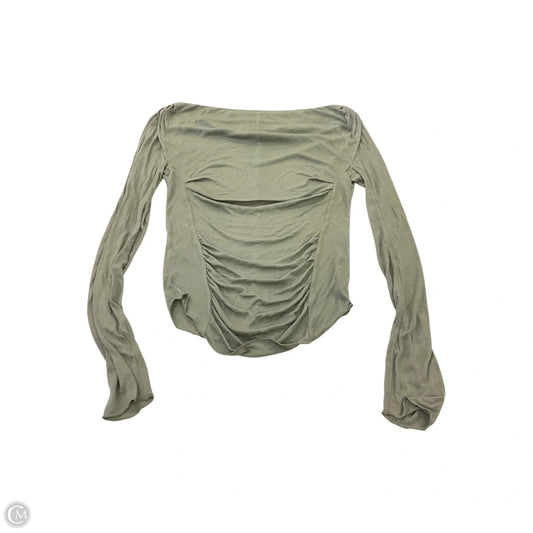 Top Long Sleeve By Free People In Green, Size: S