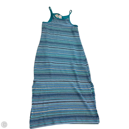 Dress Casual Maxi By No Boundaries In Blue & White, Size: L
