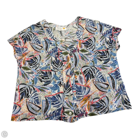Top Short Sleeve By C And C In Multi-colored, Size: M