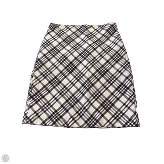 Skirt Mini & Short By Express In Black & White, Size: 6