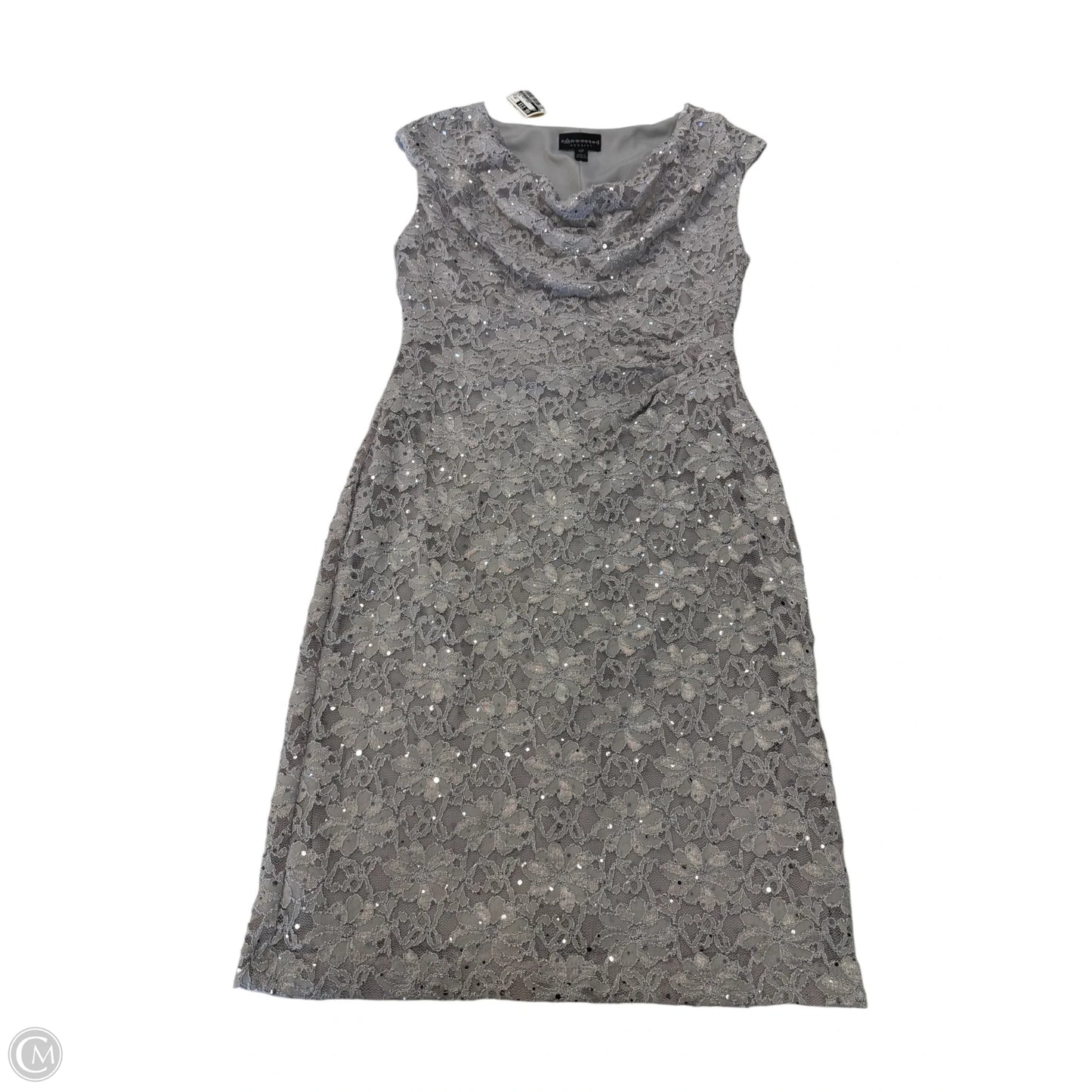 Dress Party Short By Connected Apparel In Silver, Size: 10p