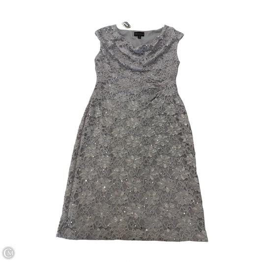 Dress Party Short By Connected Apparel In Silver, Size: 10p