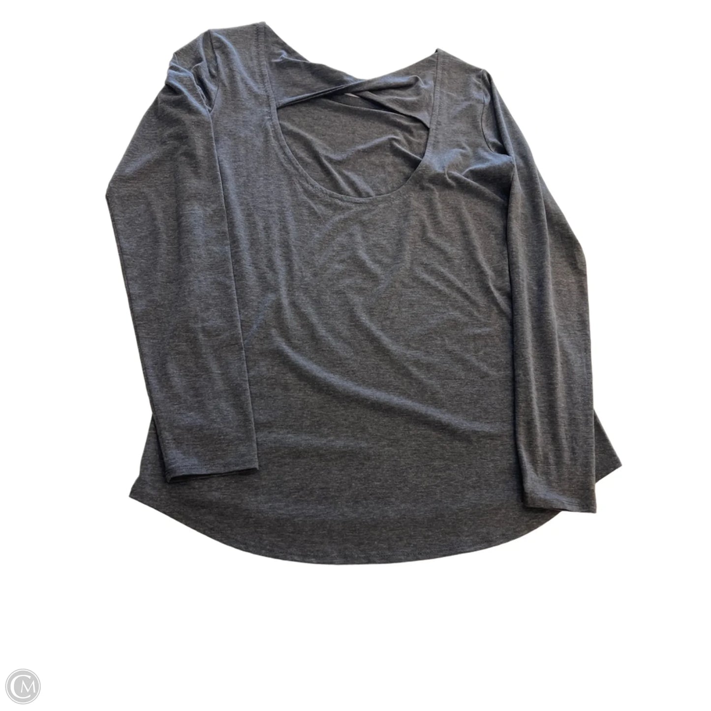 Top Long Sleeve By Athleta In Grey, Size: M