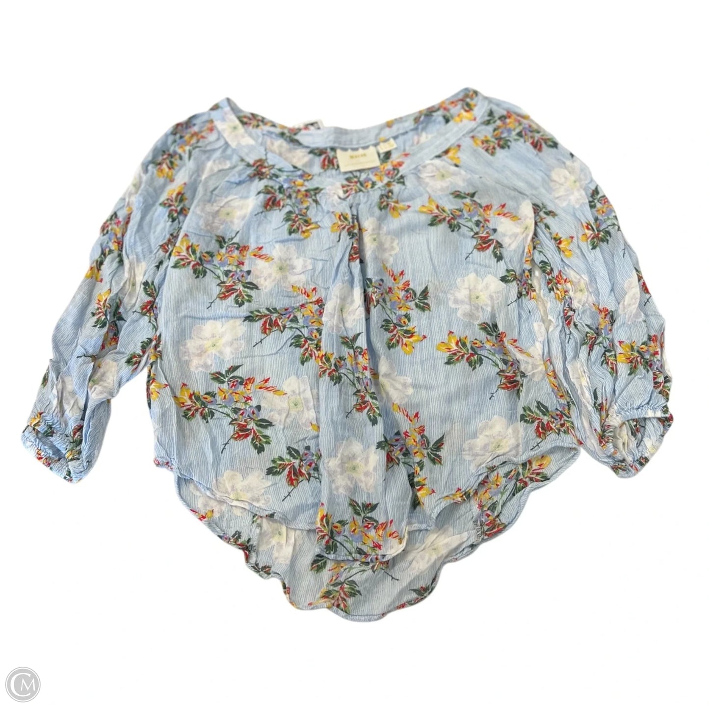 Top Long Sleeve By Maeve In Floral Print, Size: 6