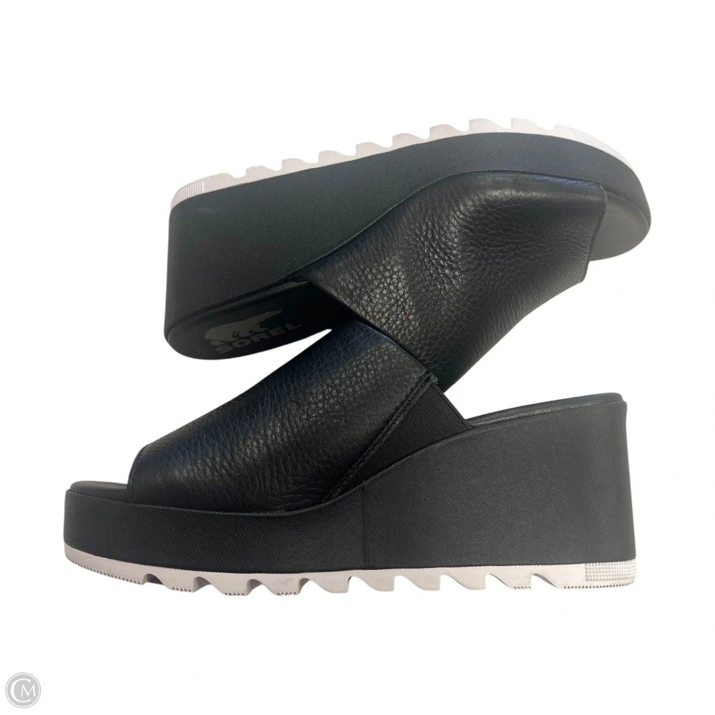 Shoes Heels Wedge By Sorel In Black, Size: 6.5