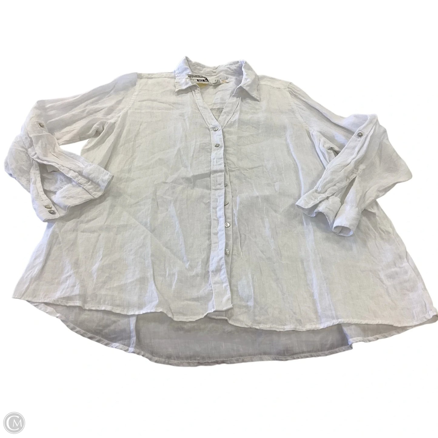 Top Long Sleeve By C And C In White, Size: 1x