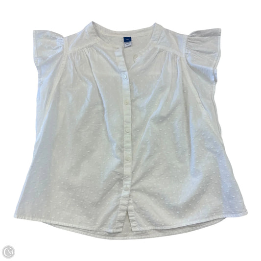 Top Short Sleeve By Old Navy In White, Size: Xs