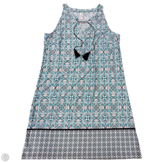 Dress Casual Short By Tacera In Blue & Grey, Size: M