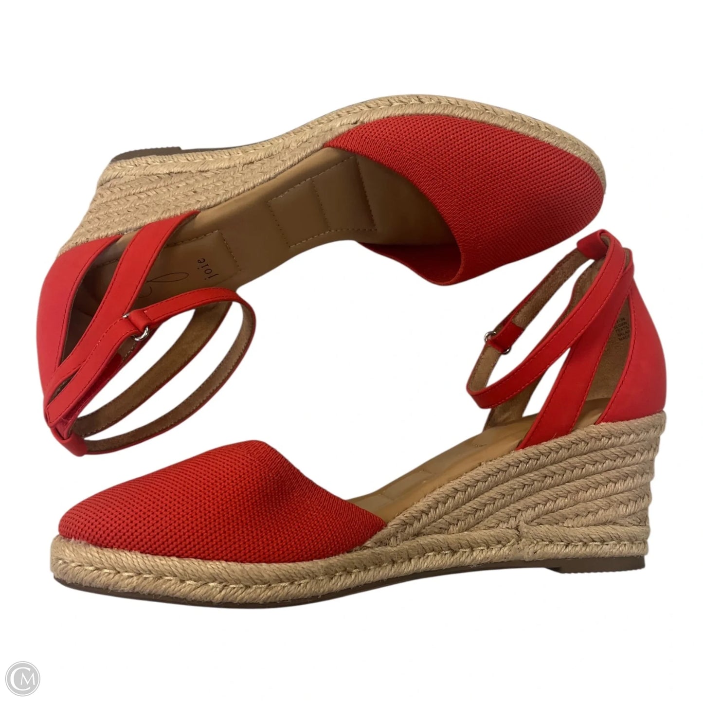 Sandals Heels Wedge By Joie In Red, Size: 10