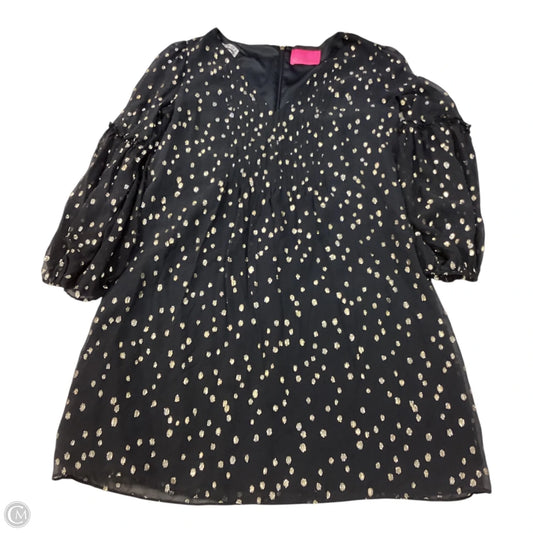 Dress Designer By Lilly Pulitzer In Black & Gold, Size: M