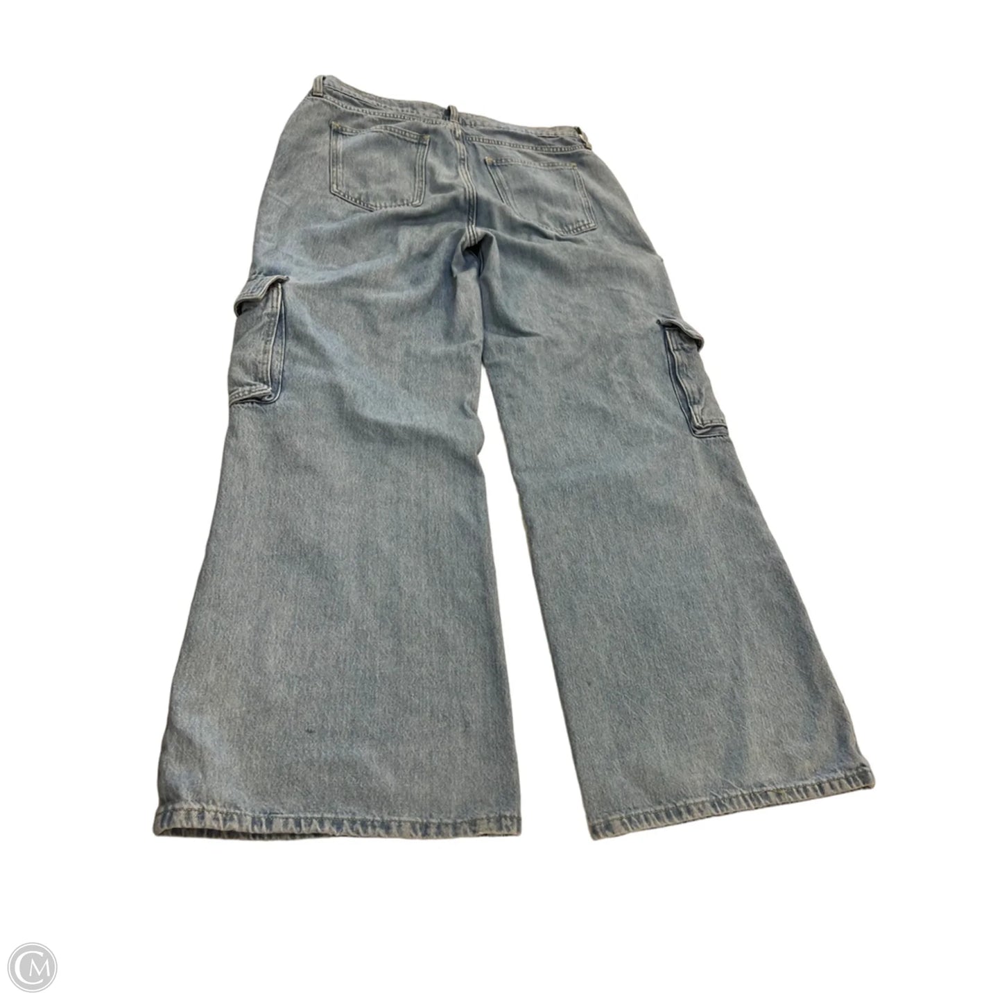 Jeans Wide Leg By Arizona In Blue Denim, Size: 12