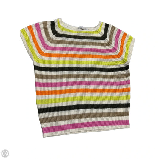 Top Short Sleeve By Loft In Multi-colored, Size: Lp