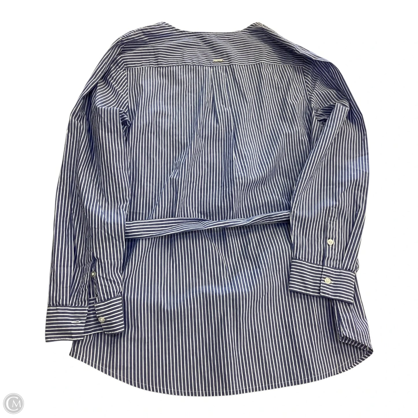 Tunic Long Sleeve By Nautica In Striped Pattern, Size: L