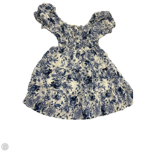Dress Casual Short By Liberty Love In Blue & White, Size: M