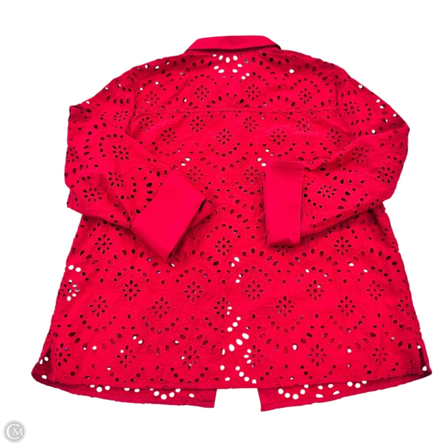 Top Long Sleeve By Chicos In Red, Size: 10