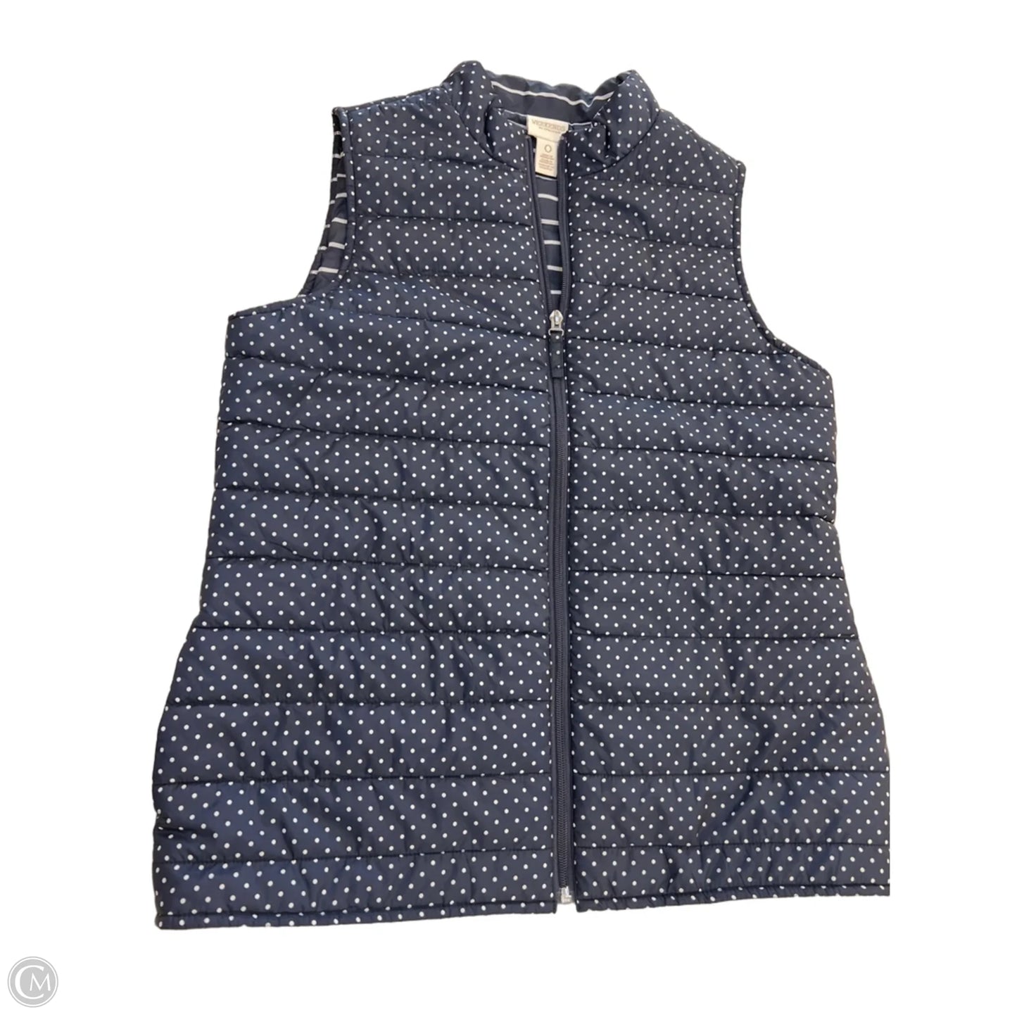 Vest Puffer & Quilted By Chicos In Polkadot Pattern, Size: S