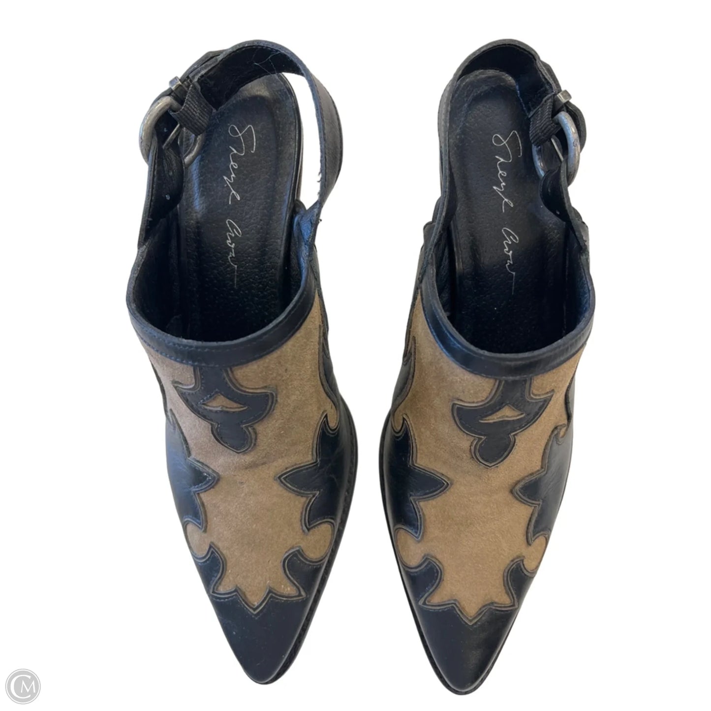 Shoes Heels Block By Clothes Mentor In Black & Brown, Size: 9.5