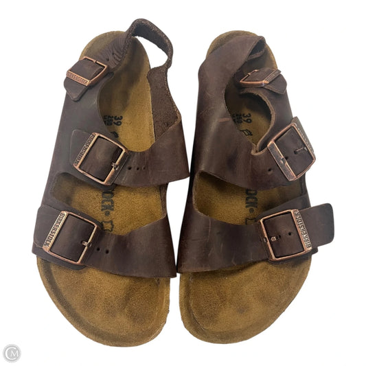 Shoes Heels Platform By Birkenstock In Brown, Size: 8.5