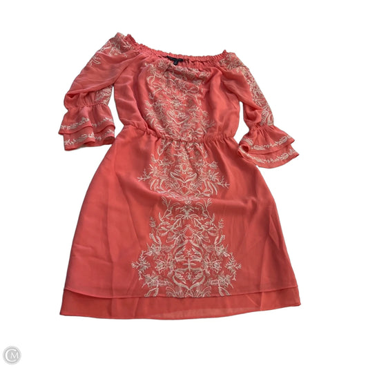 Dress Casual Short By White House Black Market In Coral, Size: Xs