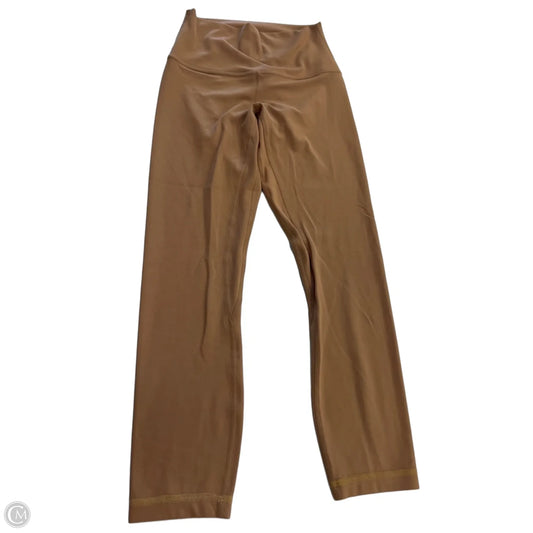 Athletic Leggings Capris By Lululemon In Yellow, Size: 4