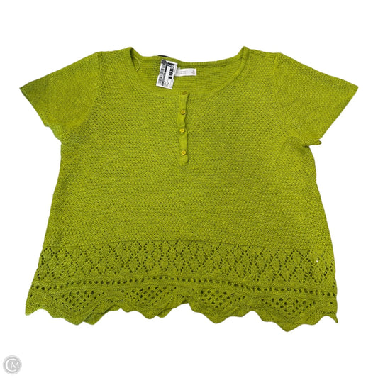 Top Short Sleeve By Lc Lauren Conrad In Green, Size: Xl