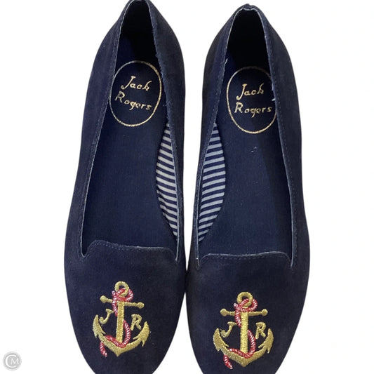 Shoes Flats By Jack Rogers In Navy, Size: 6