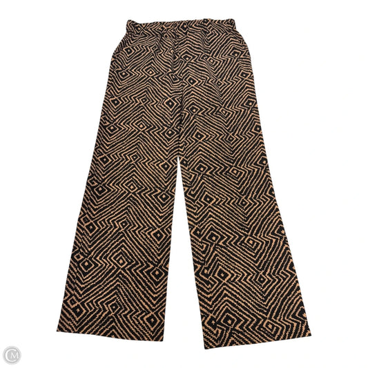 Pants Wide Leg By Michael By Michael Kors In Black & Brown, Size: M