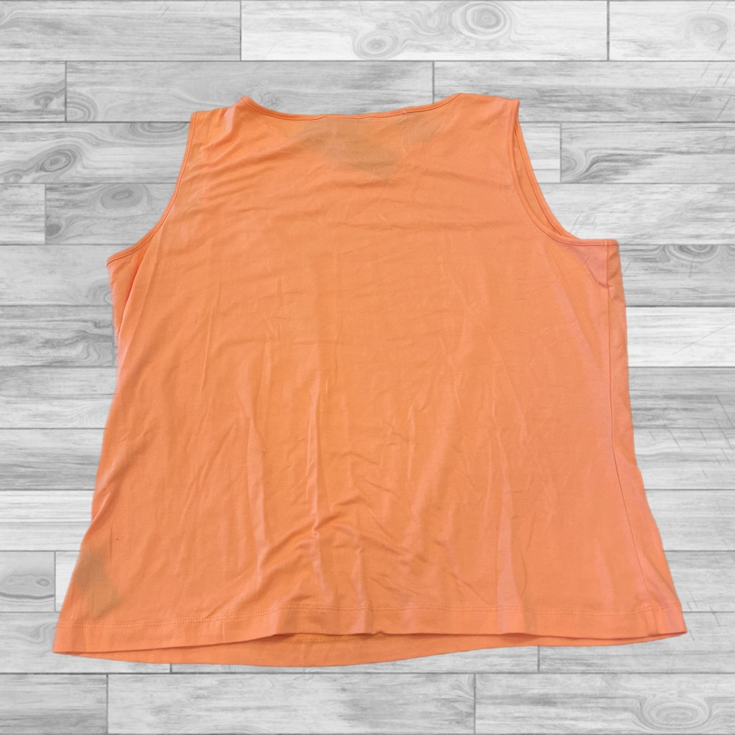 Top Sleeveless By Jones New York In Orange, Size: 1x