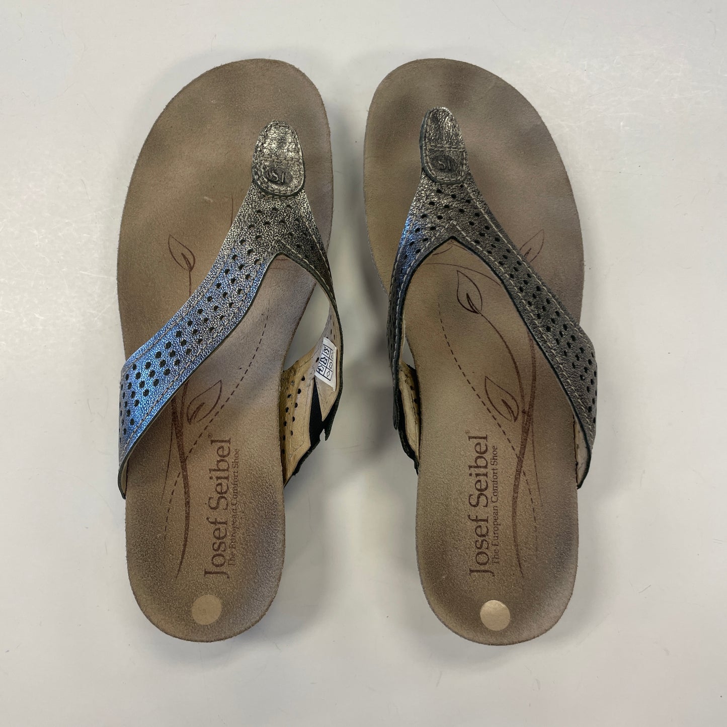 Sandals Flats By Josef Seibel In Grey, Size: 8