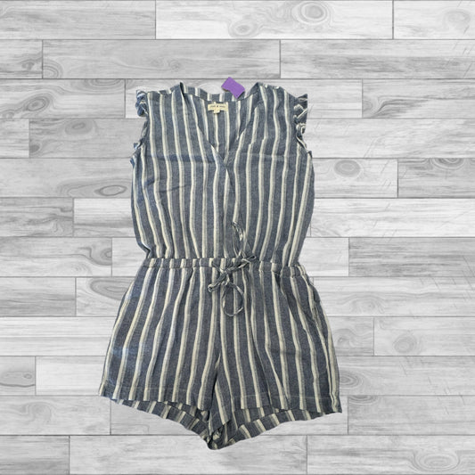 Romper By Cloth And Stone In Blue White, Size: 7.5