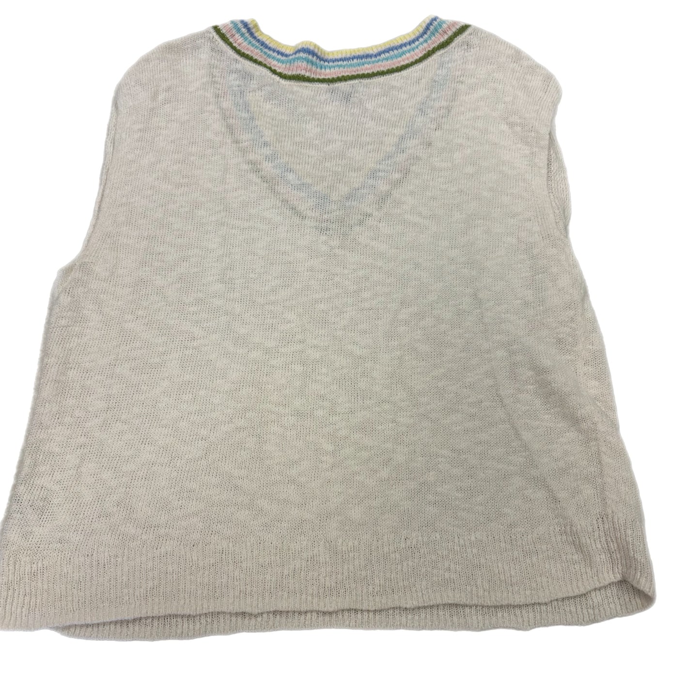 Top Sleeveless By Talbots In White, Size: Xl