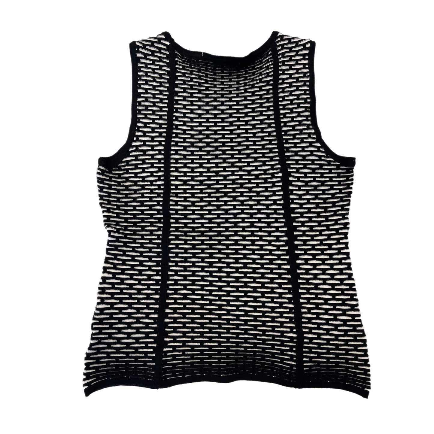 Top Sleeveless By White House Black Market In Black & White, Size: M