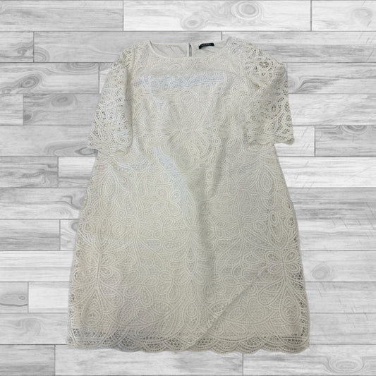 White Dress Casual Short Lauren By Ralph Lauren, Size L