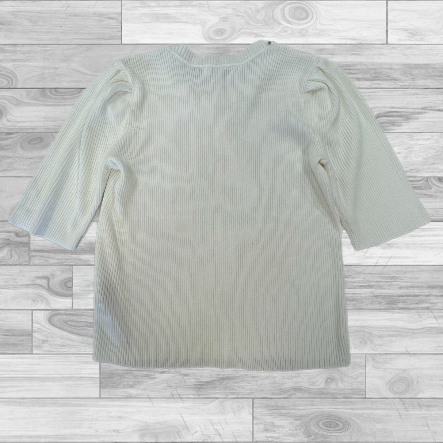 White Top Short Sleeve Nanette By Nanette Lepore, Size M