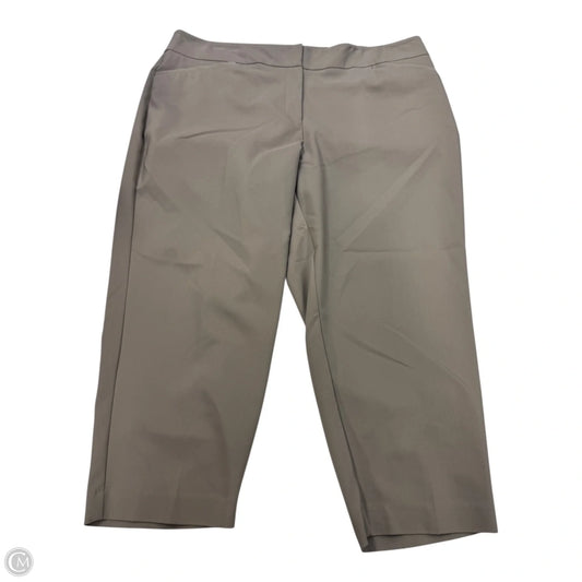 Capris By Apt 9 In Taupe, Size: 16