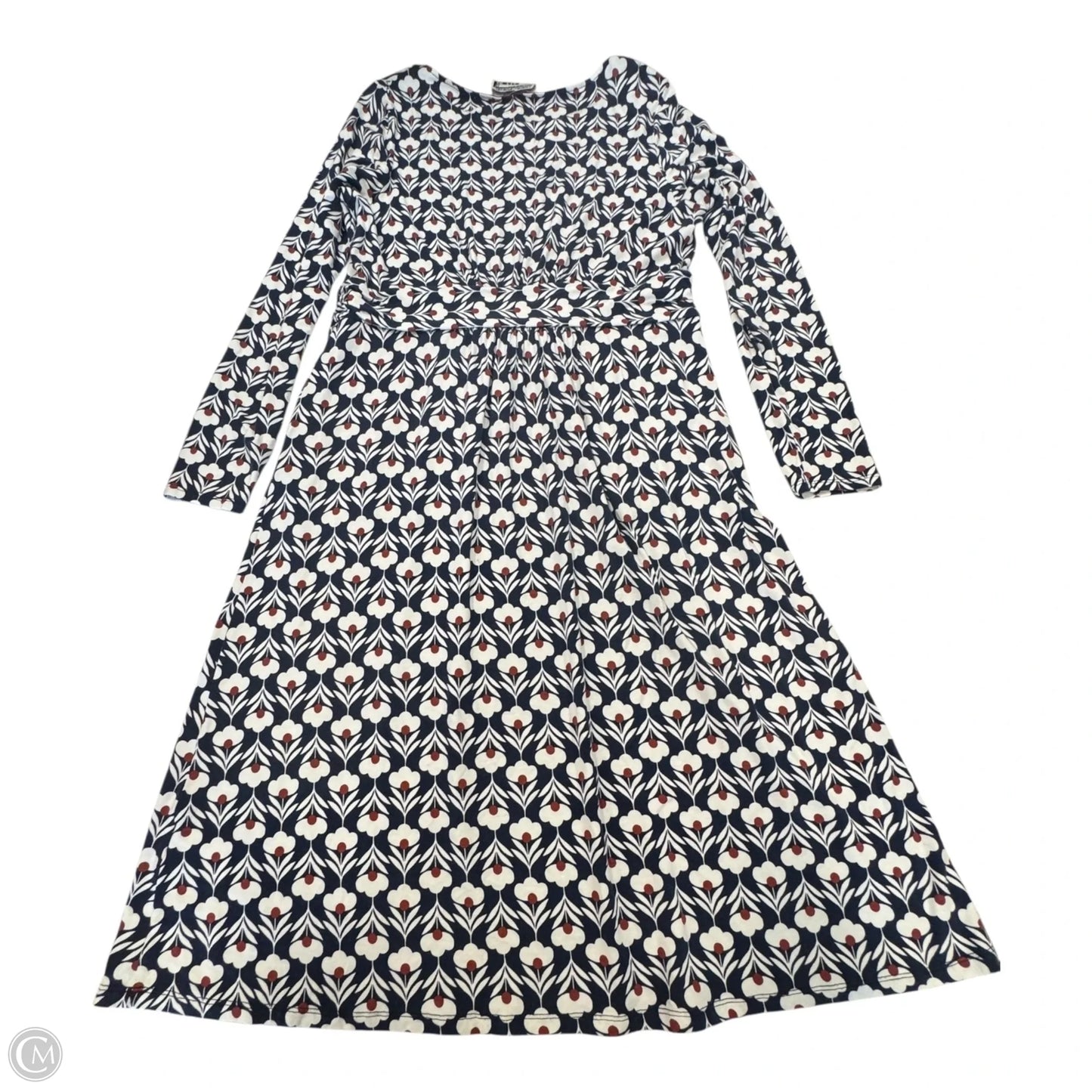 Dress Casual Short By Boden In Blue Red & White, Size: 14