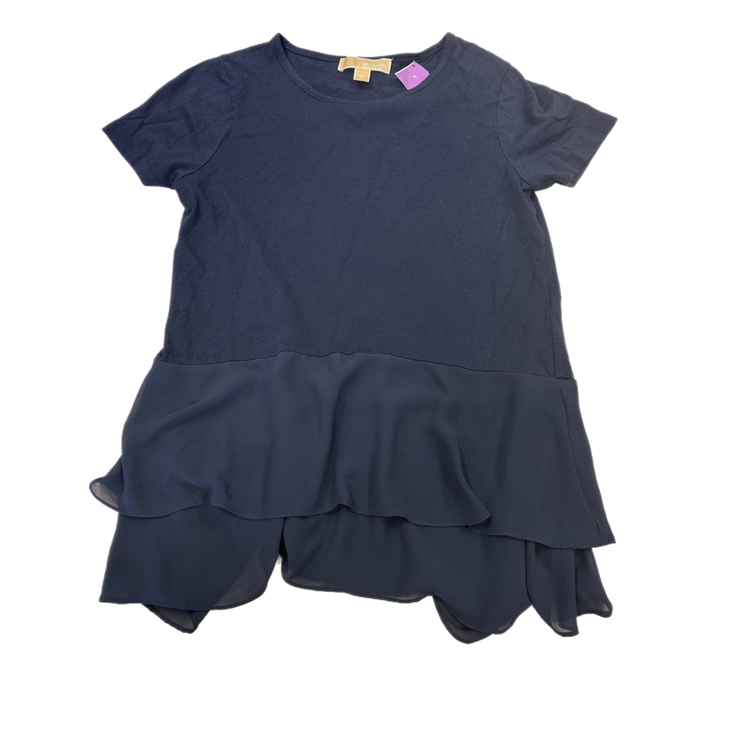 Top Short Sleeve By Michael By Michael Kors In Blue, Size: S