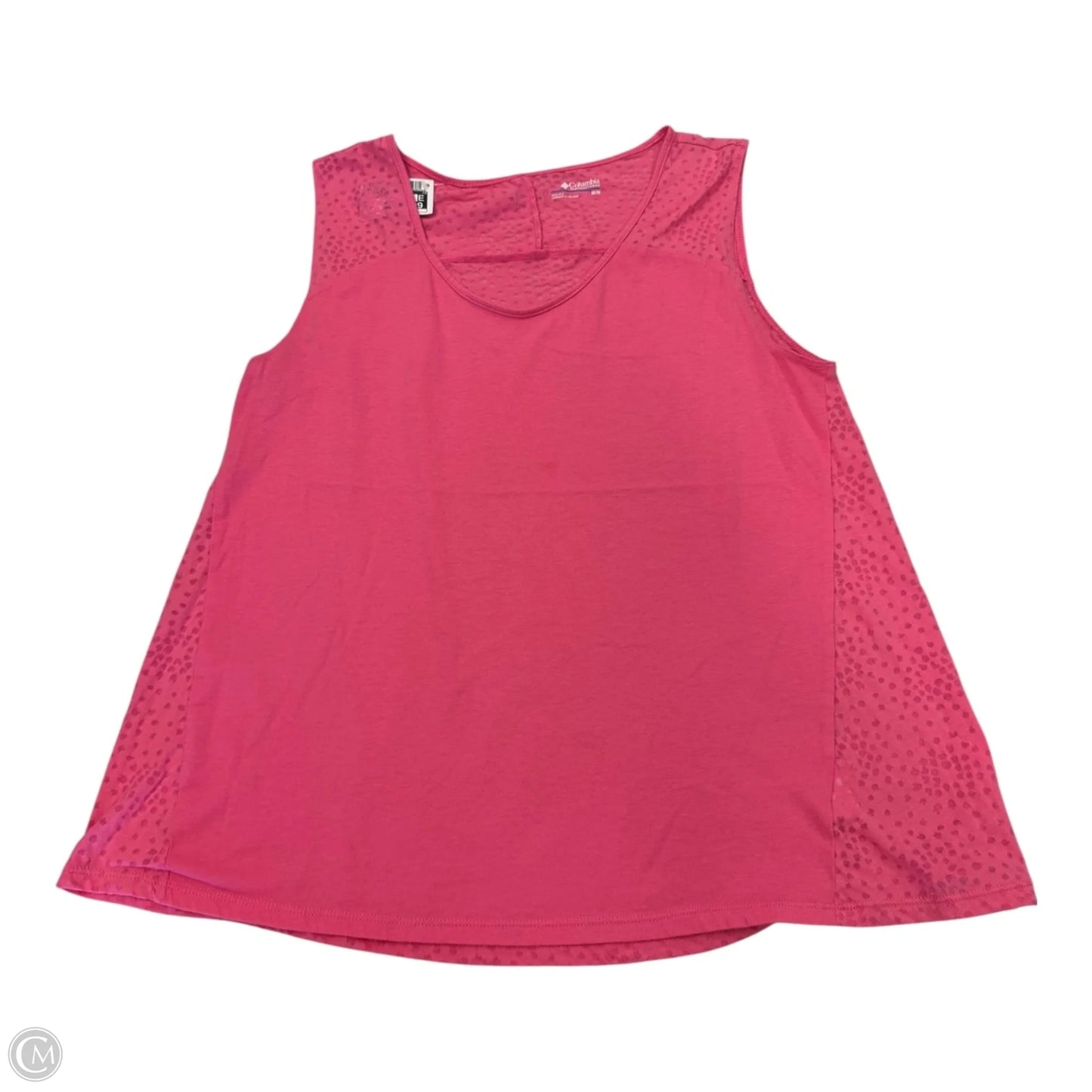 Top Sleeveless By Columbia In Pink, Size: M