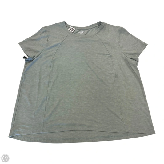 Top Short Sleeve By Avia In Green, Size: Xxl