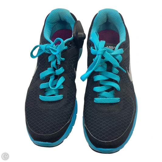 Shoes Athletic By Nike In Black & Blue, Size: 8.5