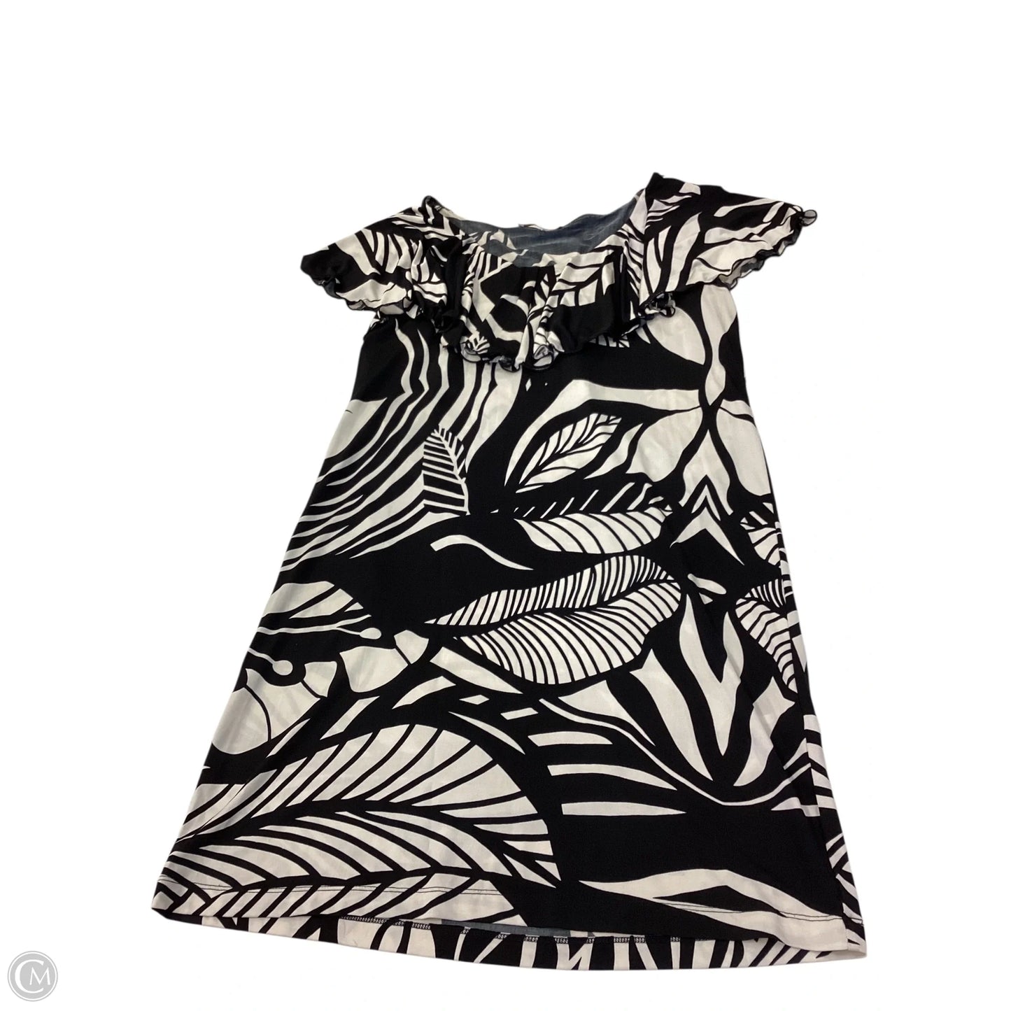 Dress Casual Short By Clothes Mentor In Black & White, Size: M