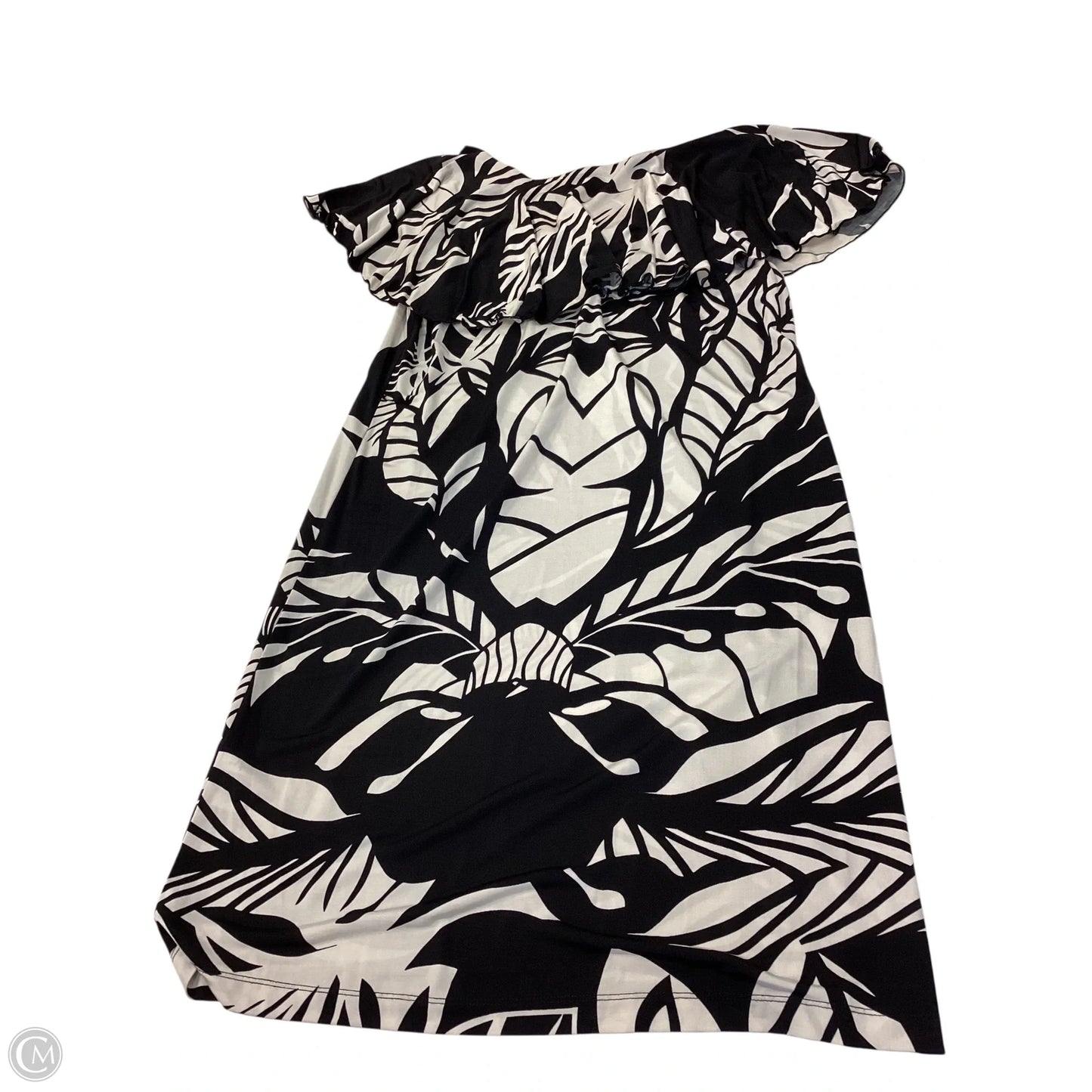 Dress Casual Short By Clothes Mentor In Black & White, Size: M