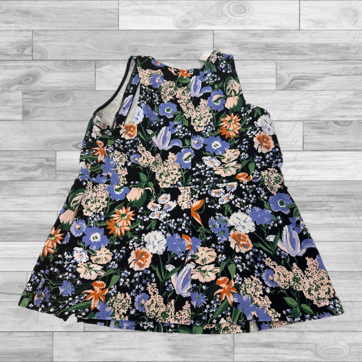 Floral Print Top Sleeveless Anthropologie, Size Xl