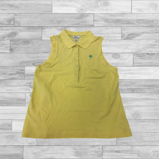 Top Sleeveless Designer By Lilly Pulitzer In Yellow, Size: L