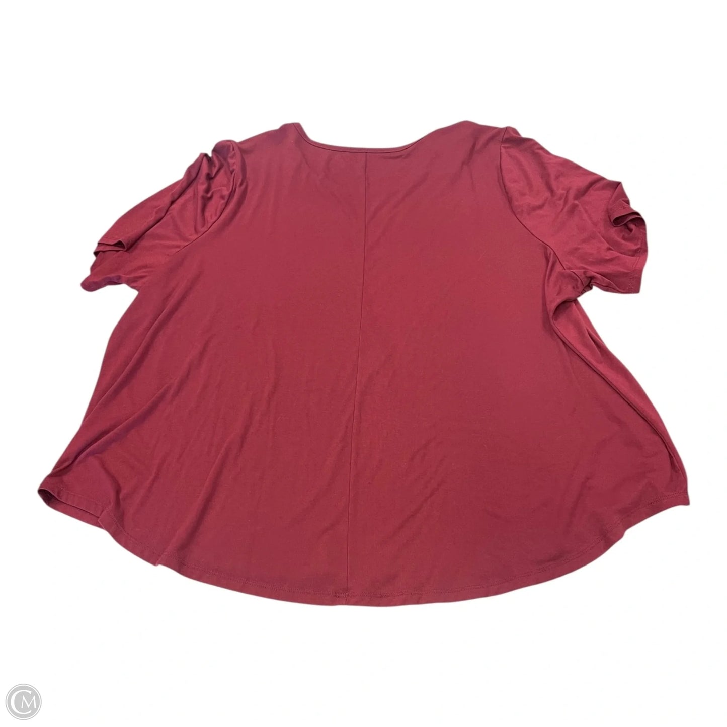 Top Short Sleeve Basic By Lane Bryant In Red, Size: 26